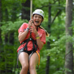 girl on zipline